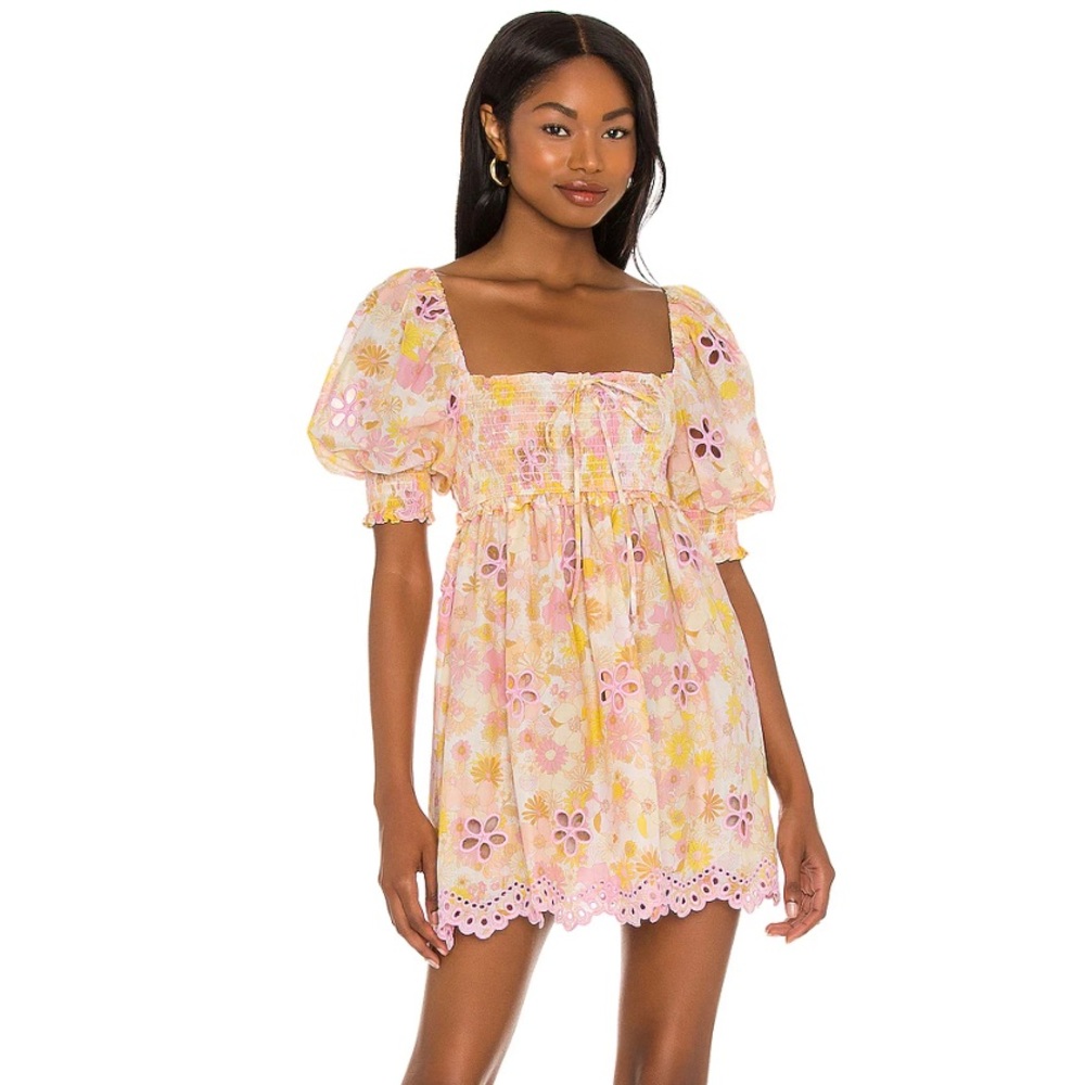 XS For Love and Lemons Claire Mini Dress look-a-like.